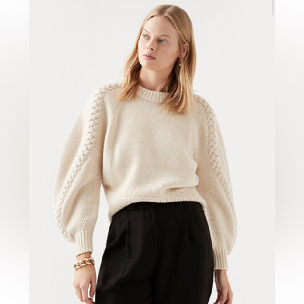 Aje Entwined Oversized Knit Sweater